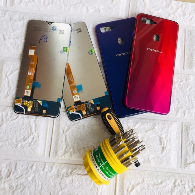 Combo Bộ Vỏ Sườn + Màn Hình Oppo F9 Zin Hàng Cao Cấp (Tặng bộ vít)