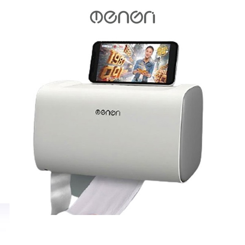 Hộp Đựng Giấy OENON - Đồ dùng nhà tắm dán tường thông minh, có 2 ngăn tiện dụng