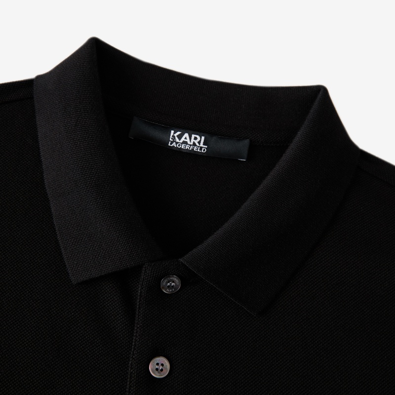 Áo Thun POLO Ngắn Tay In Chữ Karl Lagerfeld Thời Trang Cho Nam 211N1711