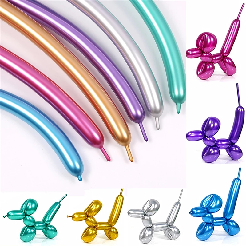 Set 10 Bong Bóng Dài Tạo Hình Trang Trí Tiệc