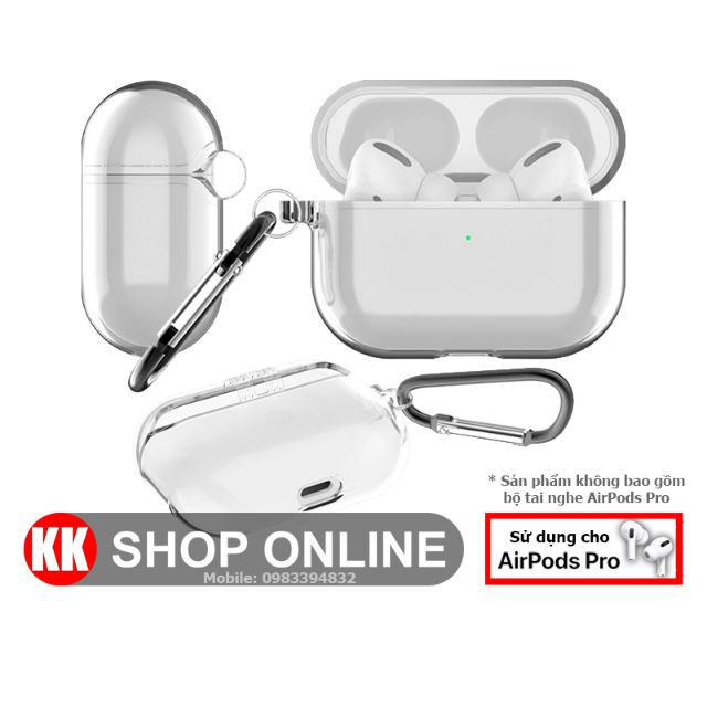 Case vỏ / ốp bảo vệ trong suốt chống sốc Airpods Pro