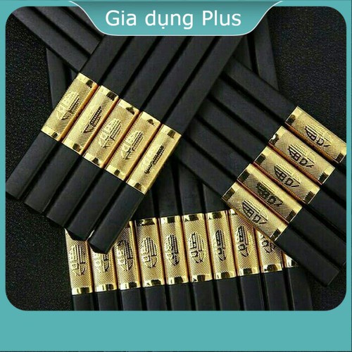 Bộ 10 Đôi Đũa Mạ Vàng Xuất Nhật Cao Cấp, Bền Đẹp, Sang Trọng -KHOHANGGIASI99K