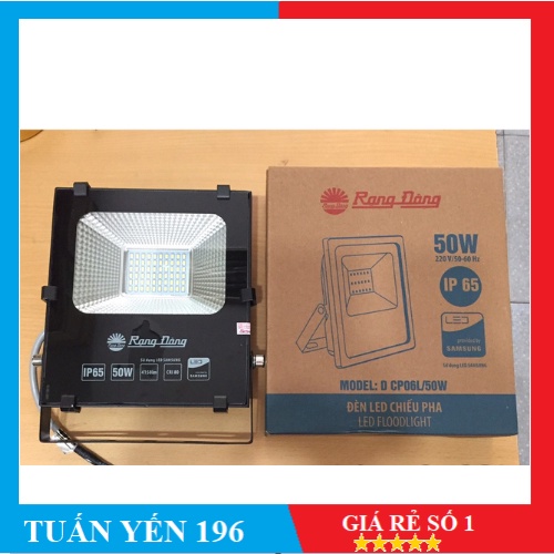 ĐÈN PHA LED 50w RẠNG ĐÔNG CP06L/50W SÁNG TRẮNG- Hàng Chính Hãng