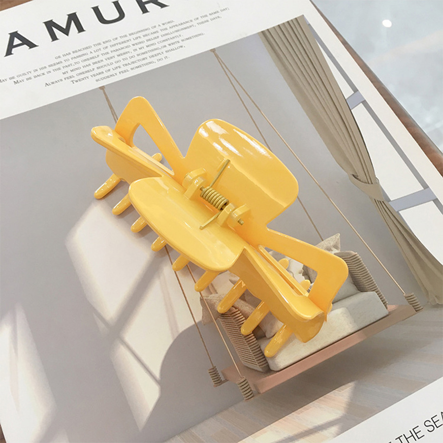 Kẹp Tóc Nhựa Cỡ Lớn Phong Cách Hàn Quốc Cho Nữ