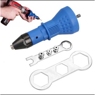 Đầu rút đinh tán rive gắn máy khoan