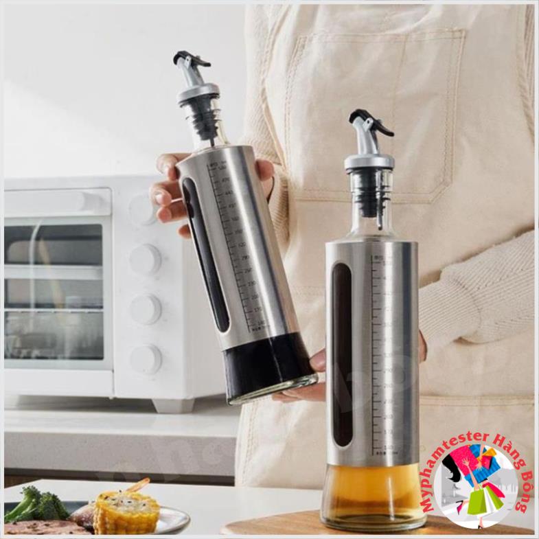 (SIÊU RẺ) Chai đựng dầu ăn, nước mắm cao cấp có dấu tích dành cho nhà bếp