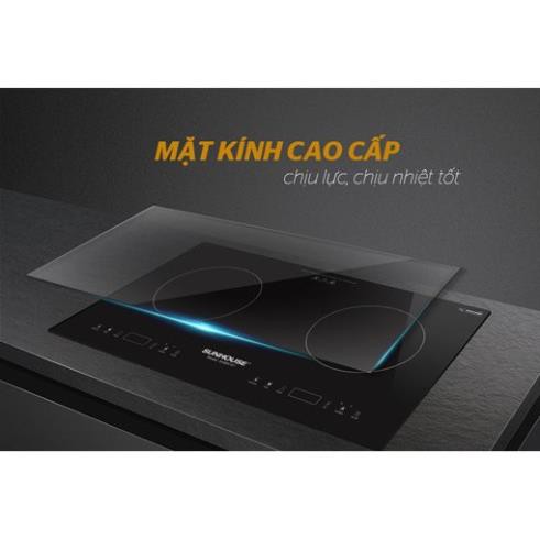 [Sunhouse SHB9108] Bếp đôi điện từ SCHOTT Sunhouse SHB9108-S , bảo hành chính hãng 3 năm.