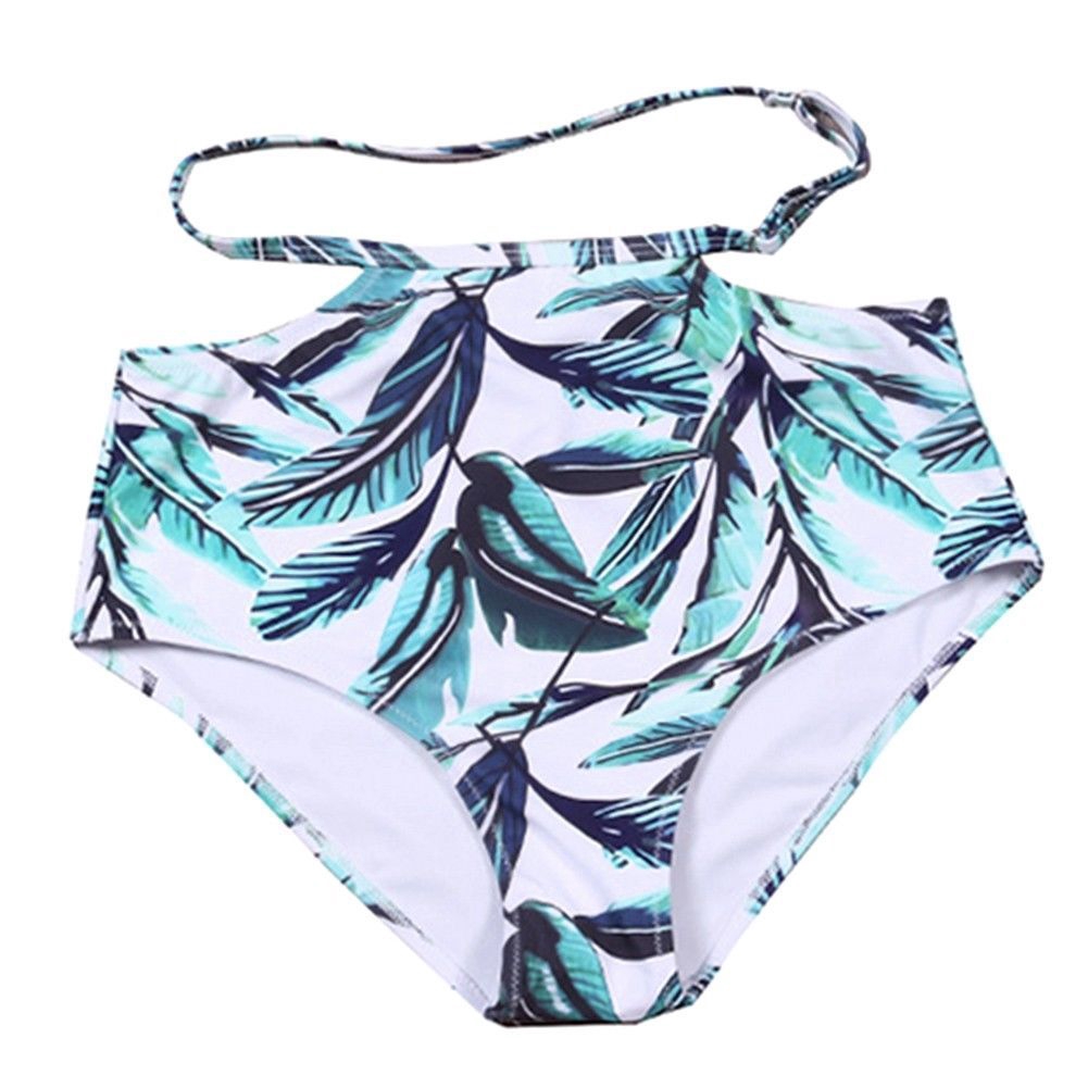 Bikini trễ vai phối bèo hoạ tiết hoa cho phái nữ