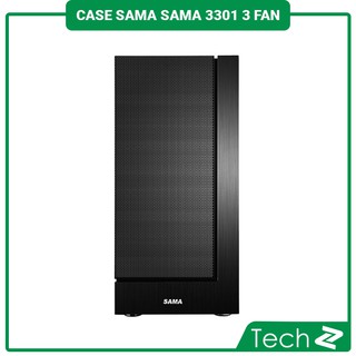 Vỏ Case SAMA 3301 (Mid Tower/Màu Đen/Mặt Lưới)