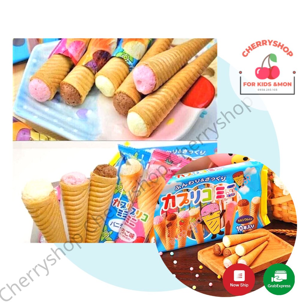 BÁNH KEM ỐC QUẾ GLICO - Nhật Bản