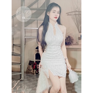 Đầm body cổ tàu sát nách