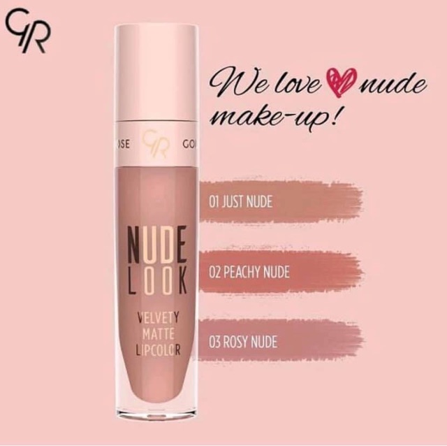 Son kem Golden rose Nudelook velvet matte lipcolor