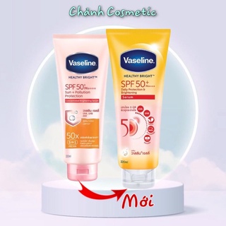 Sữa dưỡng thể trắng da chống nắng vaseline 50x thái lan spf50+/pa++++ 320ml