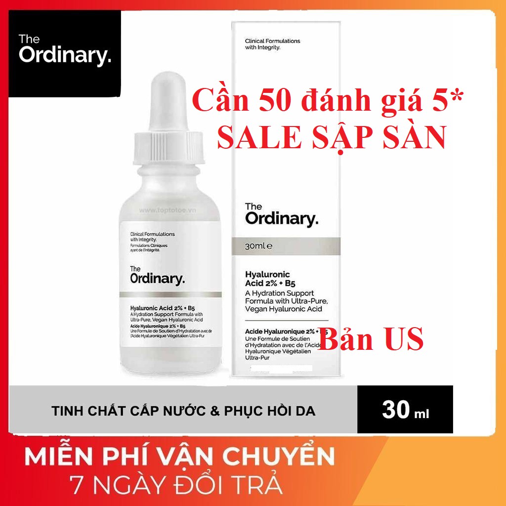 The ordinary Hyaluronic Acid 2% + B5-Cấp Ẩm Cho Da