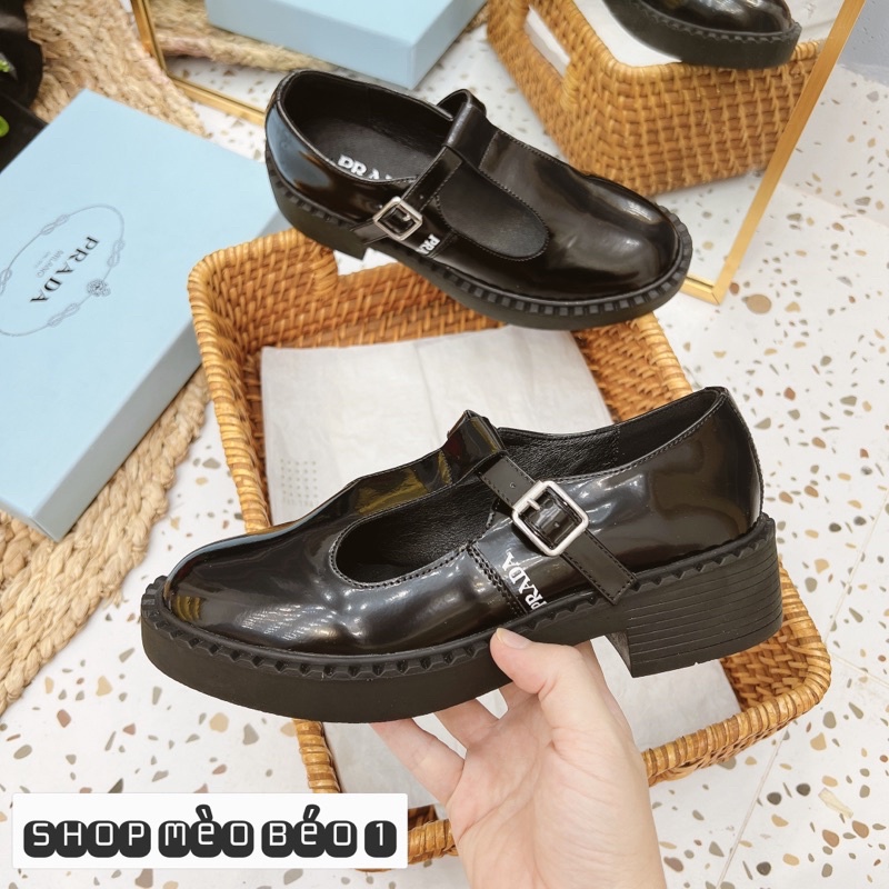 Giày prd cách điệu quai ngang vintage fullbox