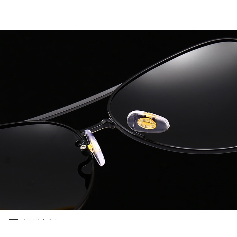 Kính mát nam M10bb phân cực chống tia UV kiểu dáng phi công thời trang sử dụng khi đi đường, dã ngoại gọng bằng thép