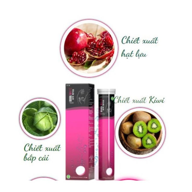 Viên sủi trắng da mờ nám Bora White cam kết chính hãng.-873