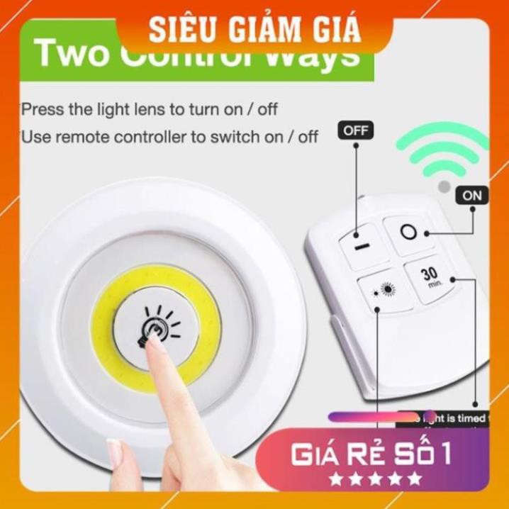 Bộ 3 Đèn Led Thông Minh Không Dây Dán Tường, Trang Trí Phòng Ngủ, Tủ Quần Áo Có Điều Kiển Từ Xa Và Hẹn Giờ