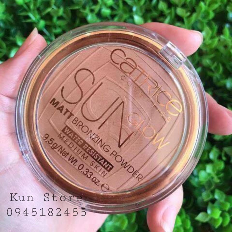 Phấn Khối Lì Catrice Sun Glow Matt Bronzing Powder 035 Đem Lại Cảm Giác Thông Thoáng Cho Da