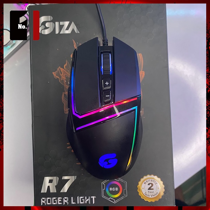 Chuột Gaming Máy Tính Chính Hãng GIZA R7 Led Rgb Chuột Vi Tính Laptop Pc Chơi Game Có Dây Giá Rẻ