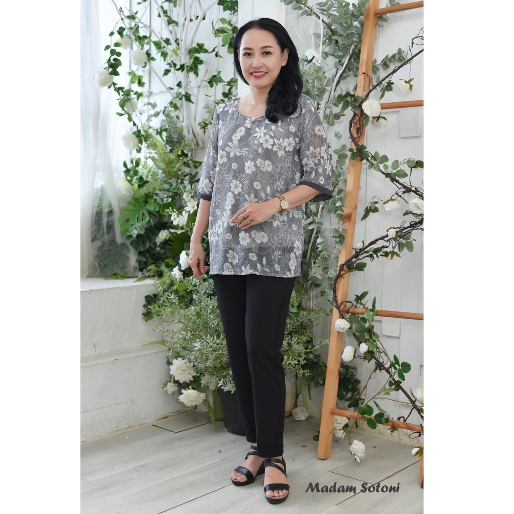 Madam Sotoni - Thời trang trung niên - Áo kiểu nữ trung niên - VXDC1007
