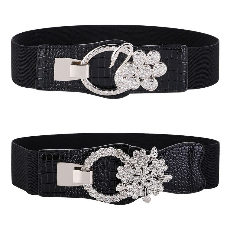 Đai váy vân cá sấu 6cm