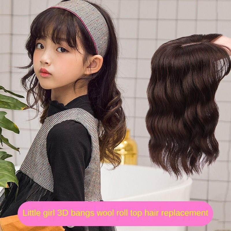 Tóc giả uốn xoăn thời trang cho bé gái