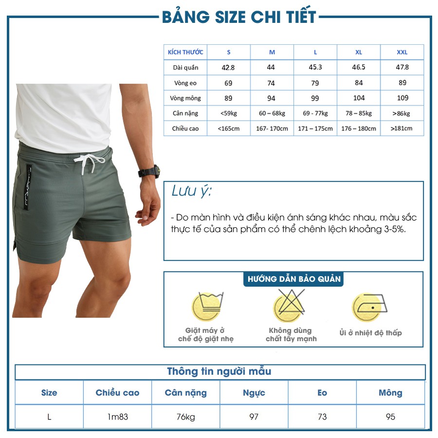 [Mã FAMALLT5 giảm 15% đơn 150K] Quần short thể thao nam After All, kiểu dáng ôm sát sexy - Q01-02