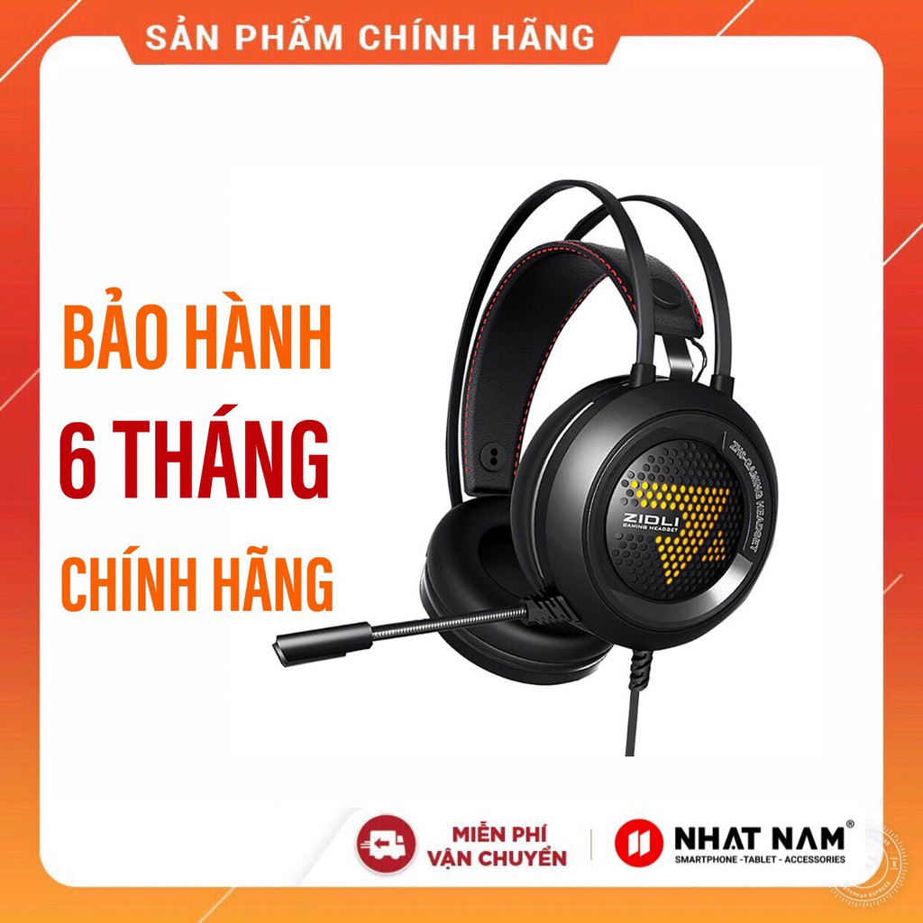 Tai nghe chơi game Zidli ZH6 có mic, led 7màu - Jack 3.5mm [HÀNG CHÍNH HÃNG]