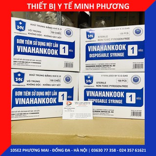 [Bán lẻ 10 chiếc] Bơm tiêm 1 lần Vinahankook 1ml