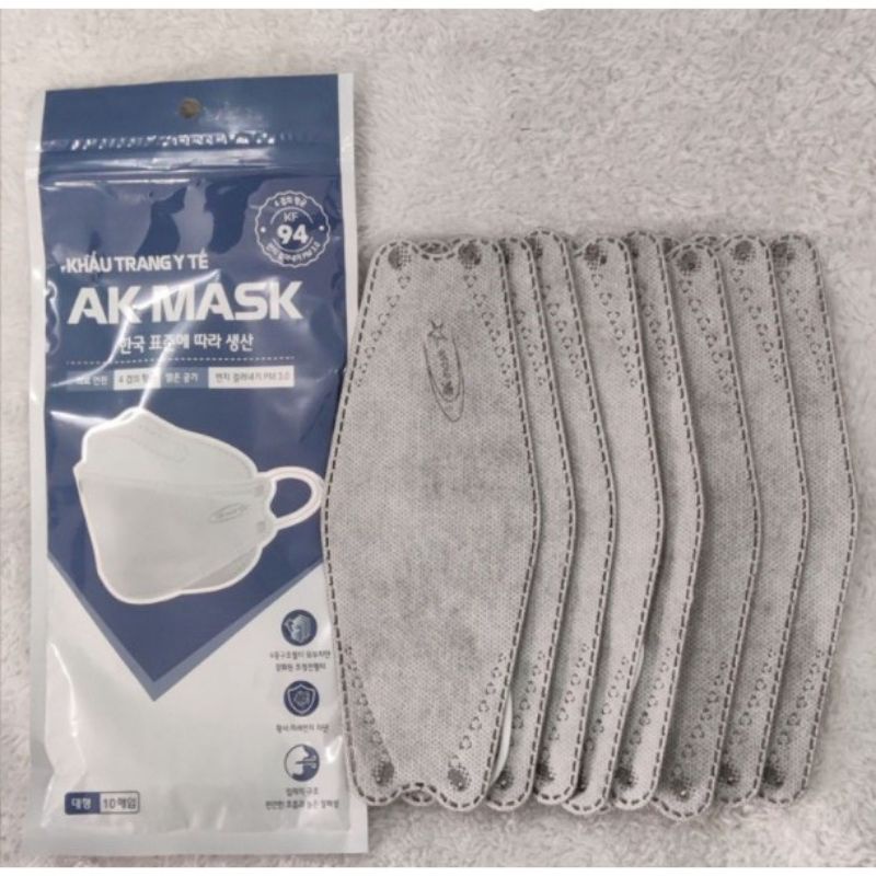 ComBo 50 CÁI KHẨU TRANG 4D KF94 SIÊU CHỐNG BỤI MỊN,VI KHUẨN, HIỆU AK MASK_ HÀNG CHÍNH HÃNG