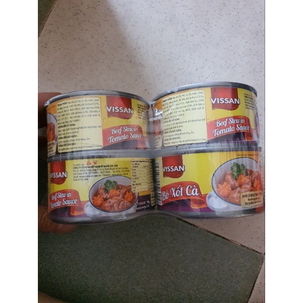 Bò xốt cà Vissan 170g (date mới)