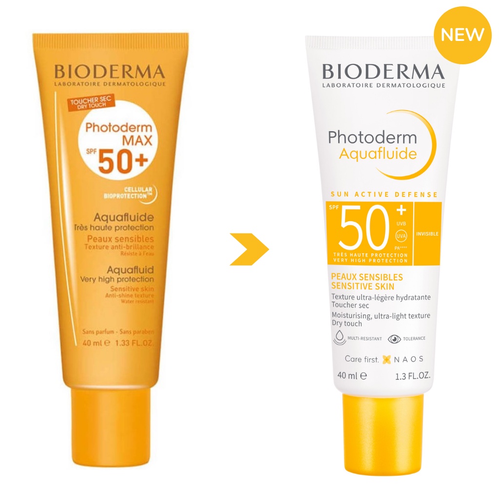 Kem Chống Nắng Bioderma Photoderm Aquafluide SPF 50+ dành cho da dầu nhạy cảm không màu 40ml