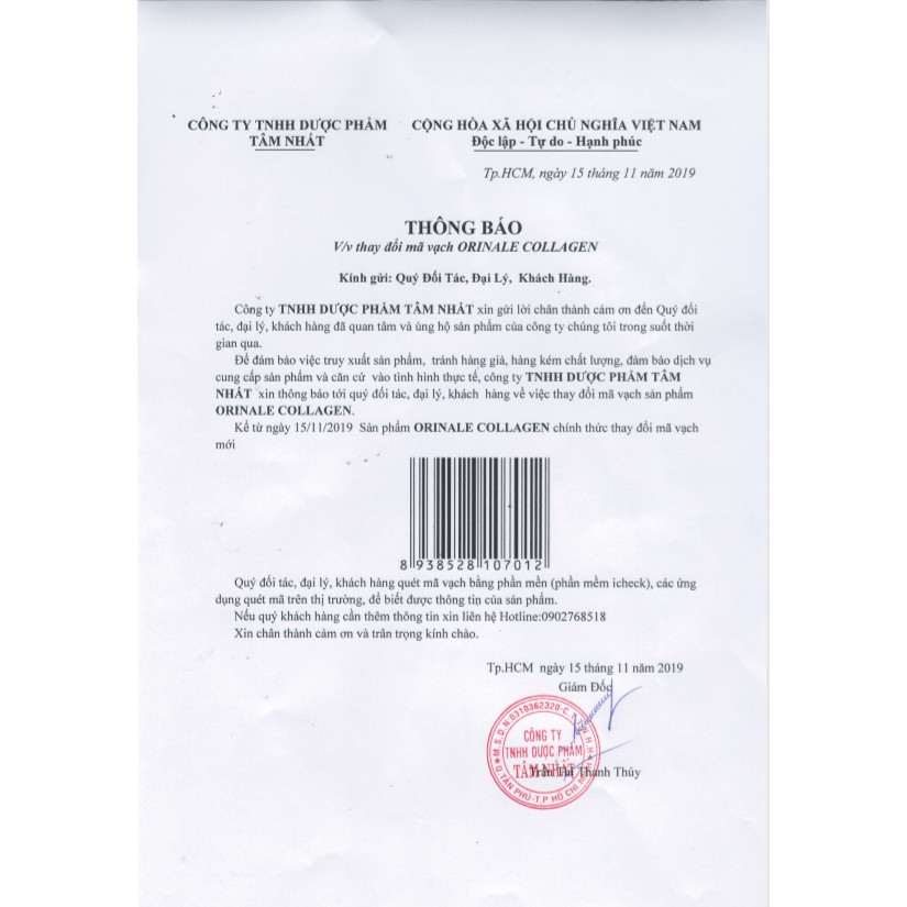 ORINALE COLLAGEN - viên uống trắng da- giảm nám- Ngăn ngừa sự lão hóa | Thế Giới Skin Care