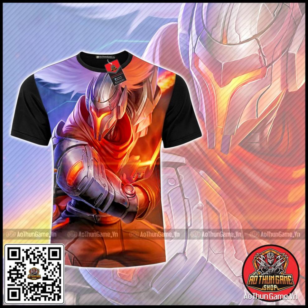 Áo liên minh huyền thoại Yasuo siêu phẩm cực đẹp (3D Đen) Áo đấu Game Tốc Chiến LMHT LoL (Shop AoThunGameVn) !