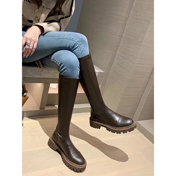 Boot đùi nữ da cao cấp phong cách Hàn Quốc| M1