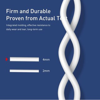 Cáp sạc nhanh Baseus Mini White Type C siêu bền ( Quick Charging & Sync Data TPE Cable )
