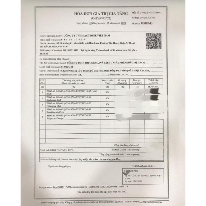 Son kem Bbia Last Velvet Lip Tint Asia Edition[ Chính Hãng] | Thế Giới Skin Care