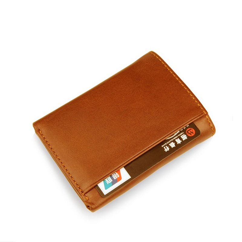 Ví nam AD03, bóp nam da bò cao cấp thiết kế gấp ba nhỏ gọn nhiều ngăn đựng thẻ đựng tiền, bảo hành da 06 tháng - Adonis