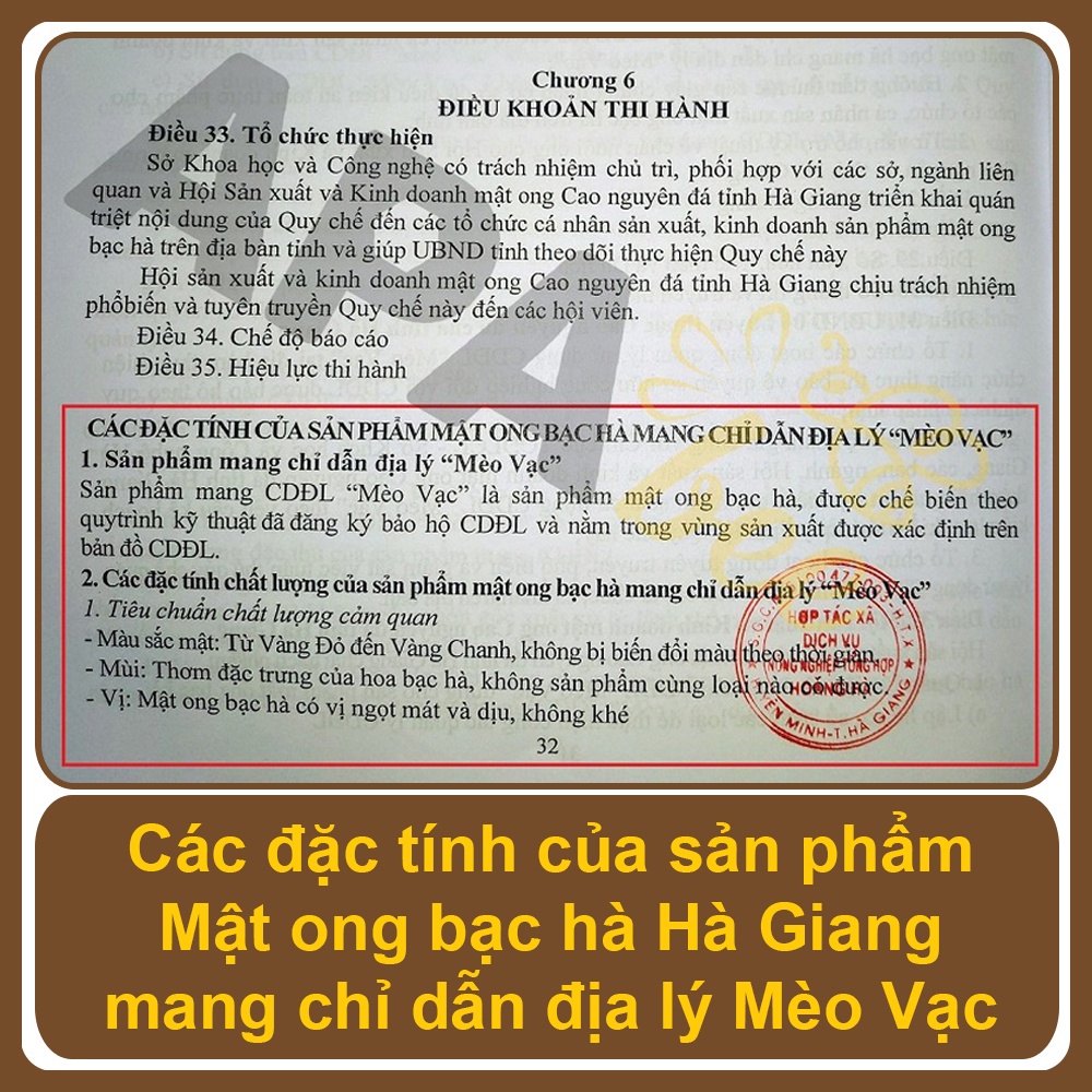 Mật ong hoa Bạc hà Hà Giang APABEE - Mật ong nuôi - Giống ong Nội - Giấy chứng nhận VietGAP - HACCP - Chai 1 Lít