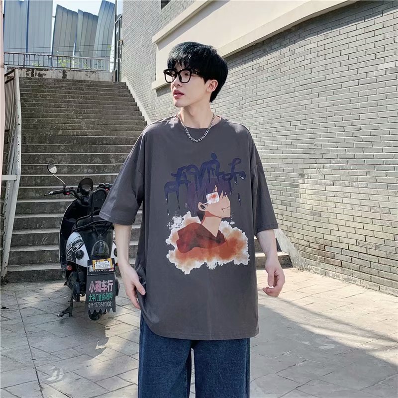 Áo thun tay ngắn 3 màu tùy chọn phong cách Hàn Quốc cho nam