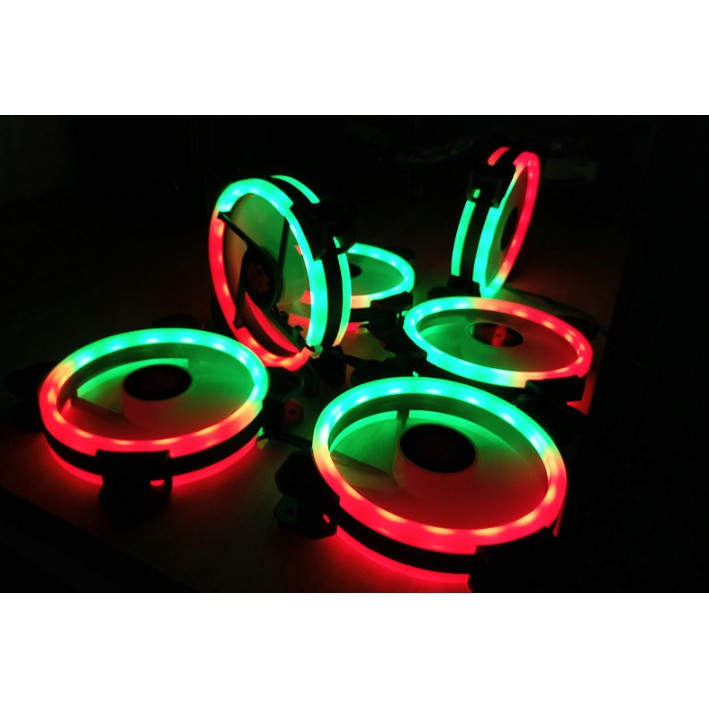 Bộ 3 Fan kèm Hub và điều khiển Led RGB COOLMON SUNSHINE R6-120