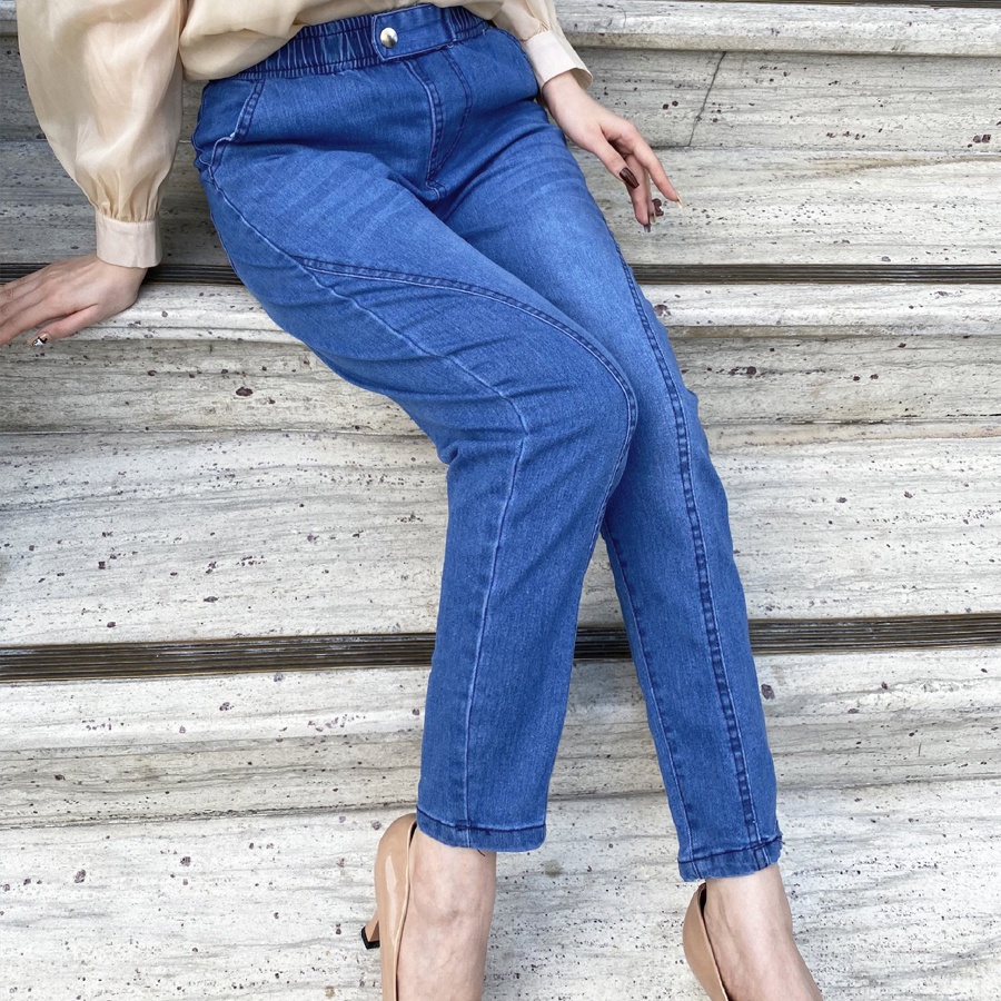 [Giá sập sàn]Quần jean nữ dáng baggy co giãn Luxy v201