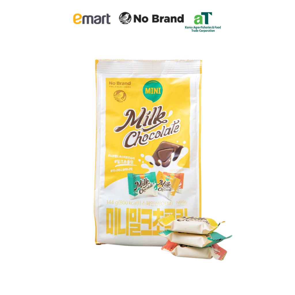 Kẹo Socola Sữa Mini No Brand 144g - Emart VN