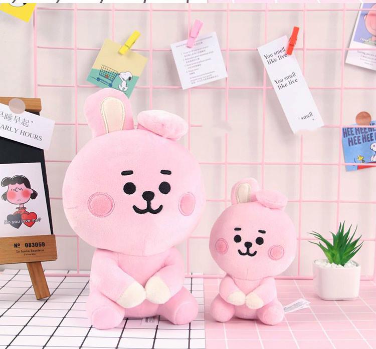 Móc khóa hình búp bê BT21 nhồi bông dễ thương kích thước 20cm