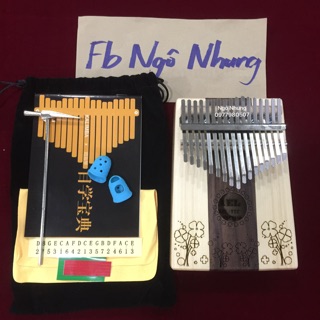 (Có video test) Đàn Kalimba Yael 17 phím gỗ Thông (Cỏ ba lá)