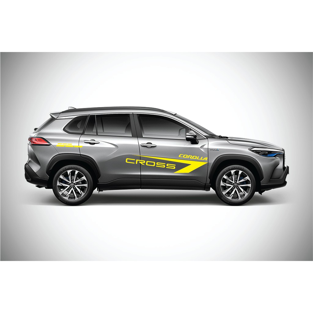 Tem xe Toyota Cross dán 2 bên sườn - tem xe ô tô giá rẻ