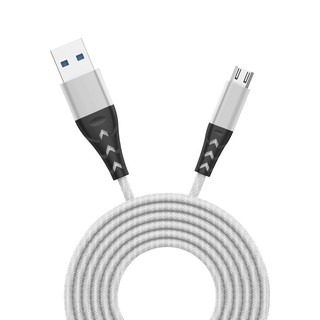 Micro USB Fish Tail Braided Durable Cable Data Fast Charging For Android Phone