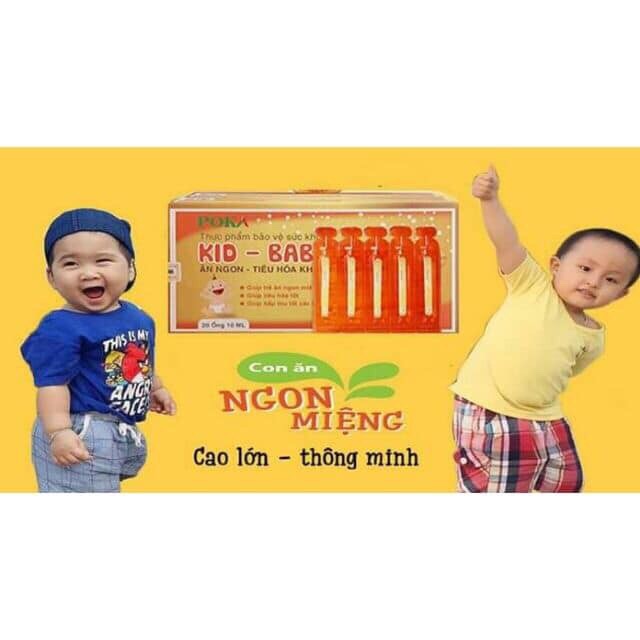 Siro ăn ngon Kid Baby,trẻ hết biếng ăn,phát triển toàn diện,ko táo bón