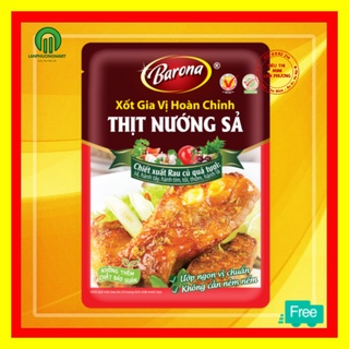 Xốt ướp thịt nướng, xốt gia vị hoàn chỉnh thịt nướng sả Barona 80g- thơm ngon đậm vị